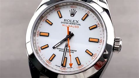 rolex milgauss custom dial|Rolex Milgauss 116400 white.